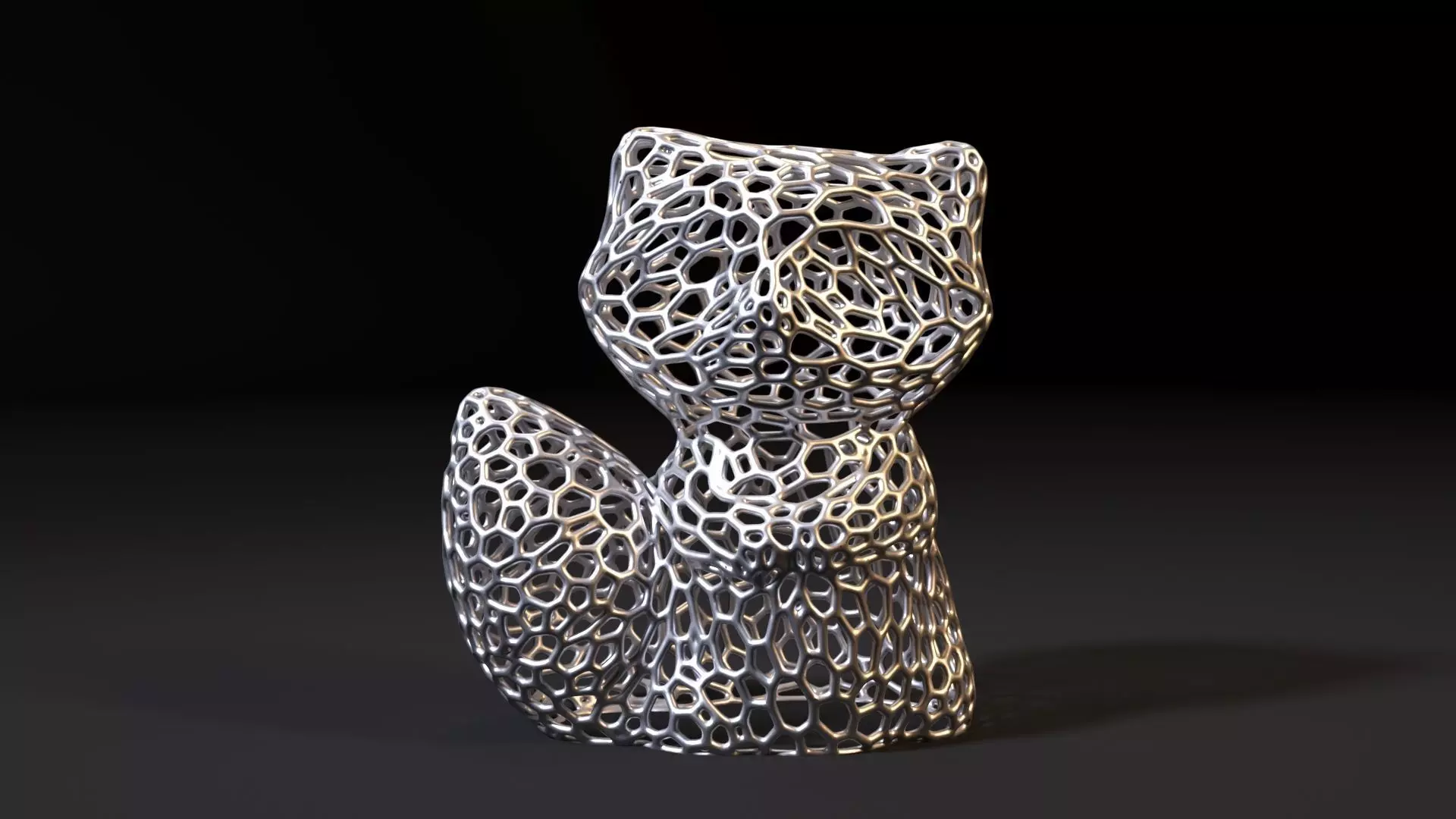 Raccoon Voronoi 3D print model