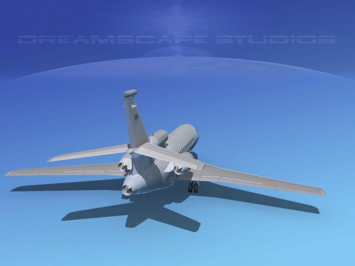 Dassault Falcon 900 Bare Metal 3D model_5