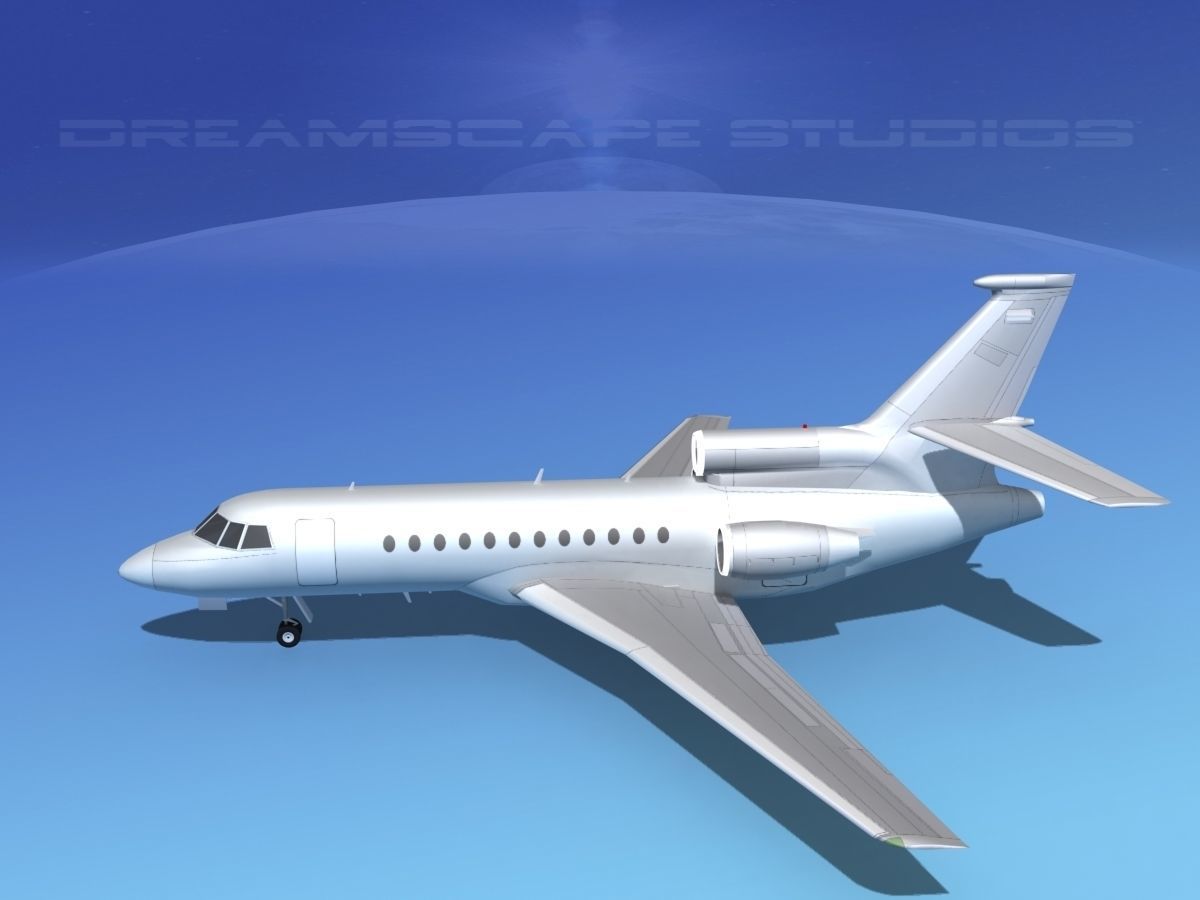 Dassault Falcon 900 Bare Metal 3D model_8