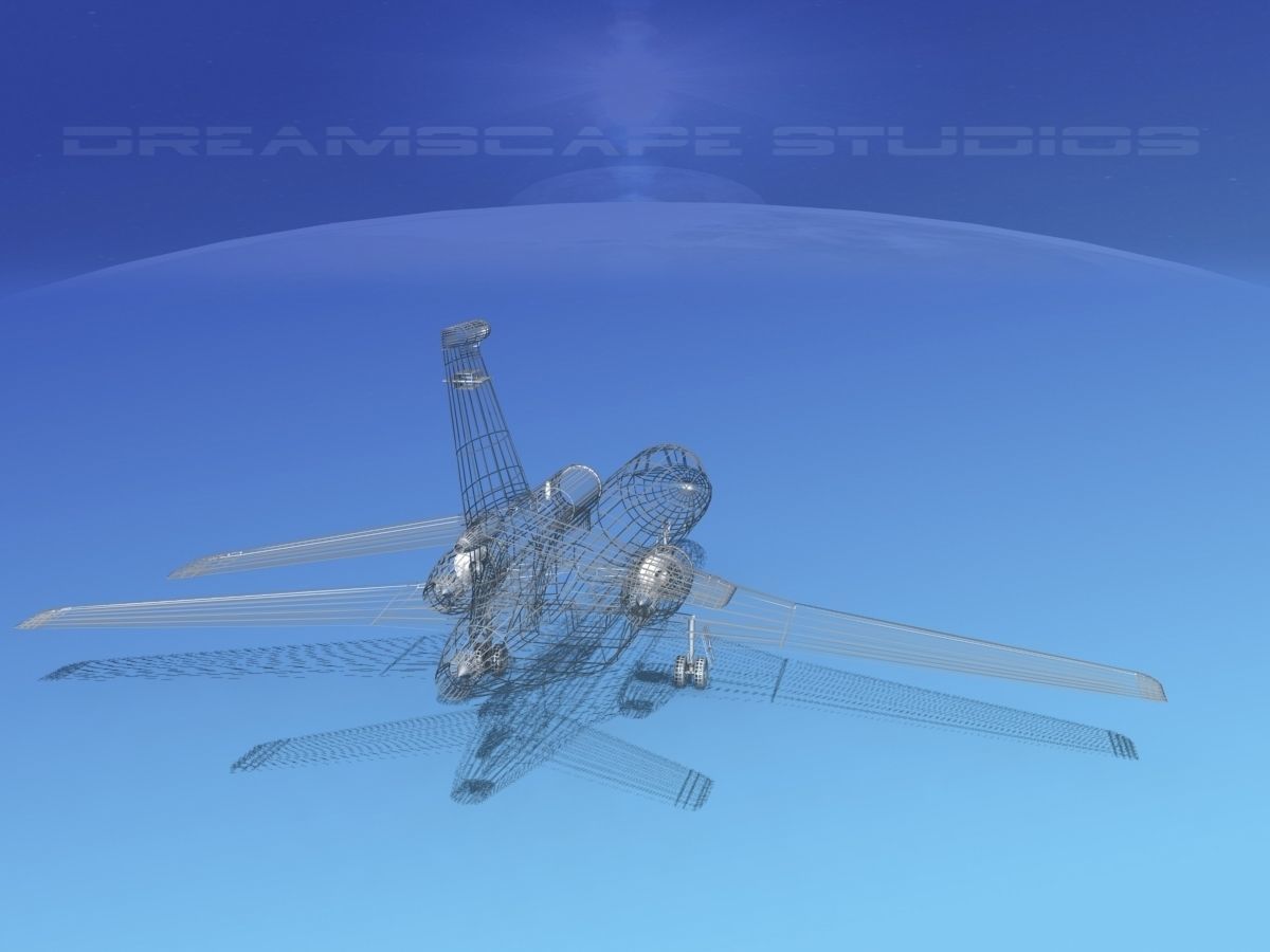 Dassault Falcon 900 Bare Metal 3D model_11
