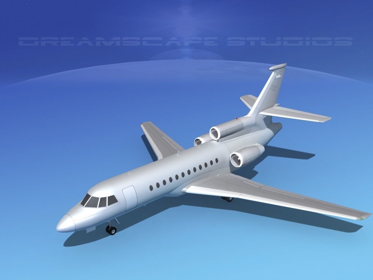 Dassault Falcon 900 Bare Metal 3D model_9