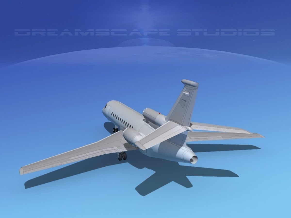 Dassault Falcon 900 Bare Metal 3D model_6