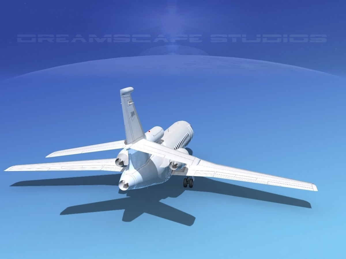 Dassault Falcon 900 V01 3D model_5