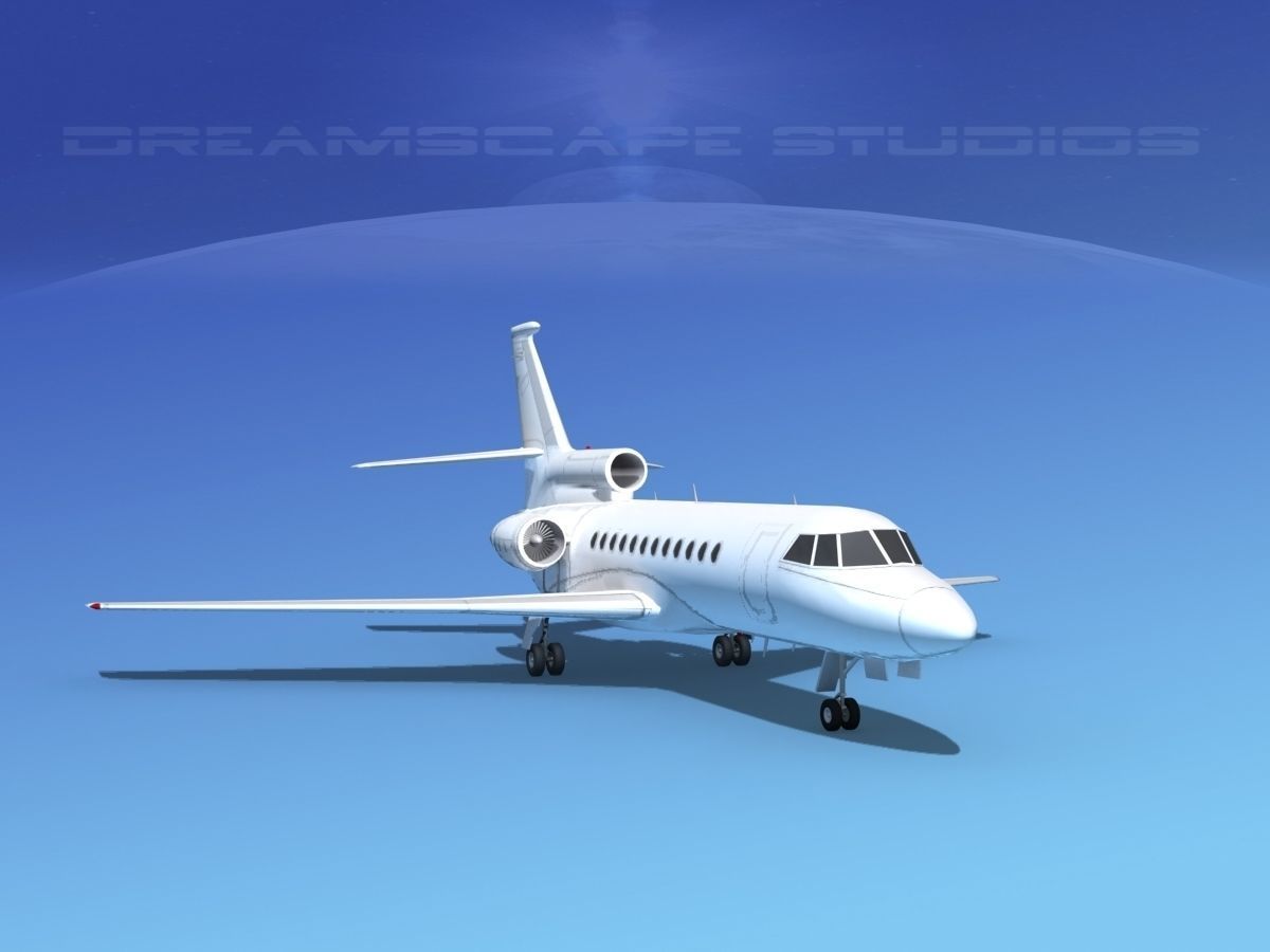 Dassault Falcon 900 V01 3D model_1