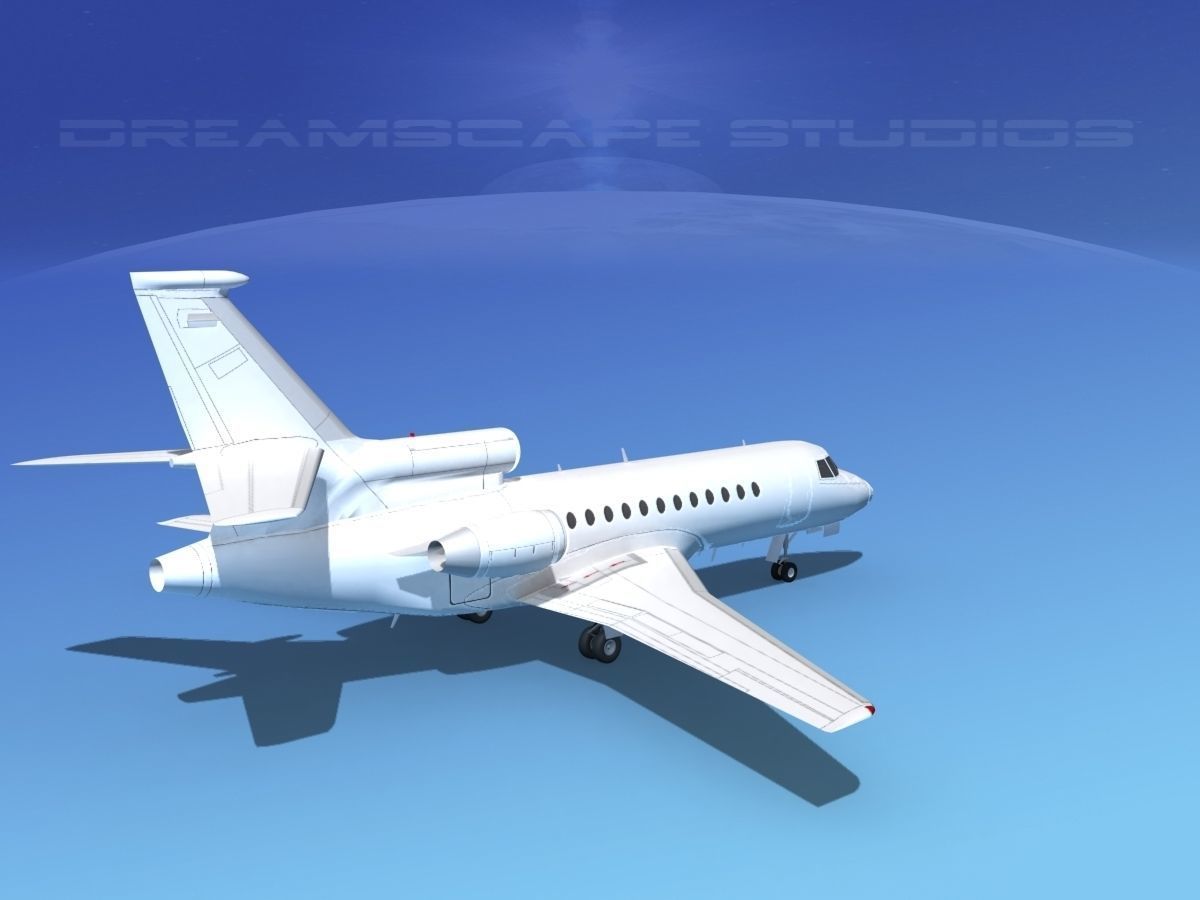 Dassault Falcon 900 V01 3D model_4