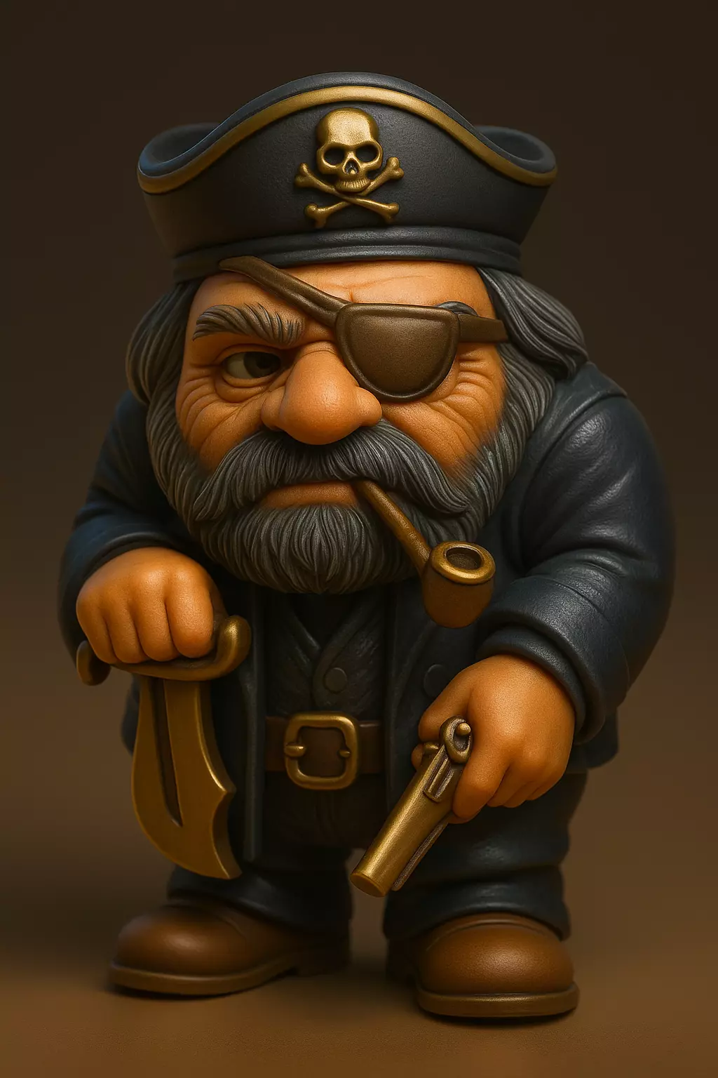 Pirate Captain 3D print model