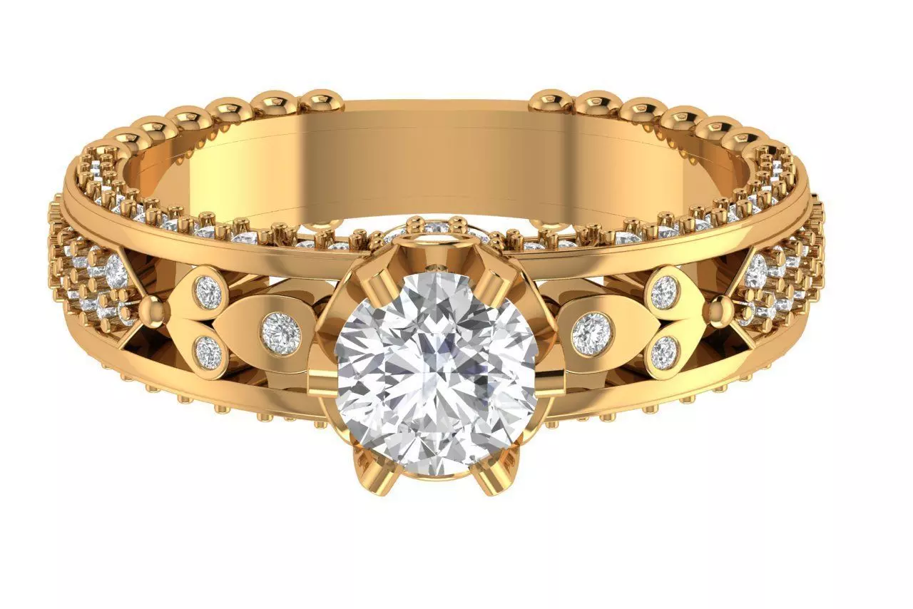 Vintage Ring 3D print model
