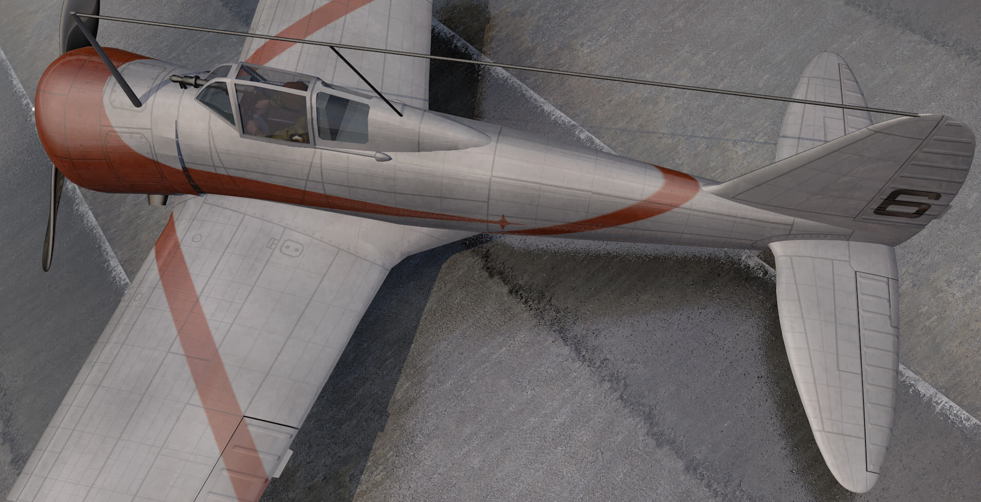 Nakajima Ki-27 Nate 3D model_7
