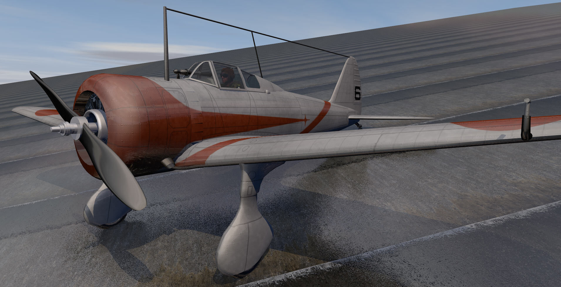 Nakajima Ki-27 Nate 3D model_4
