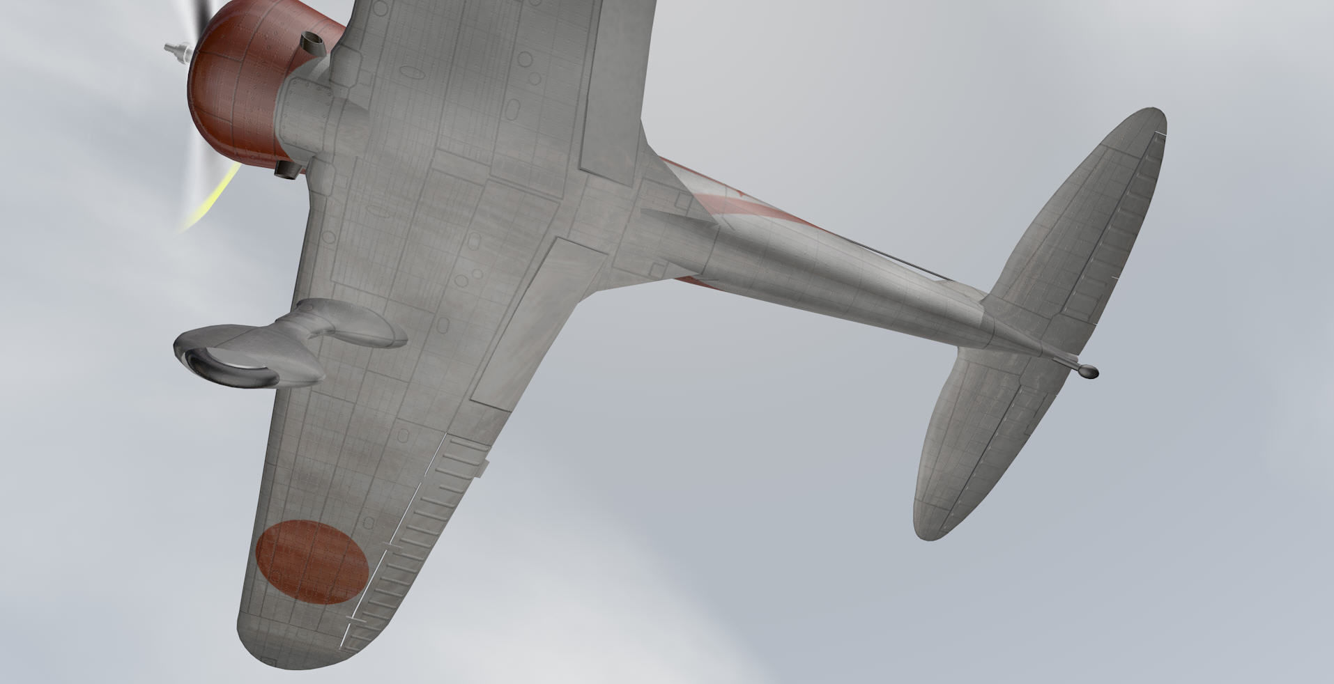 Nakajima Ki-27 Nate 3D model_11