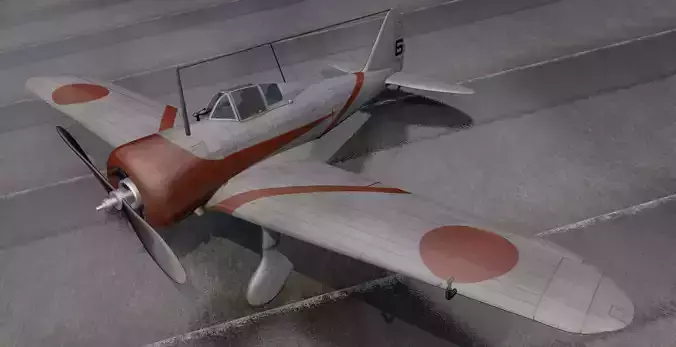 Nakajima Ki-27 Nate 3D model