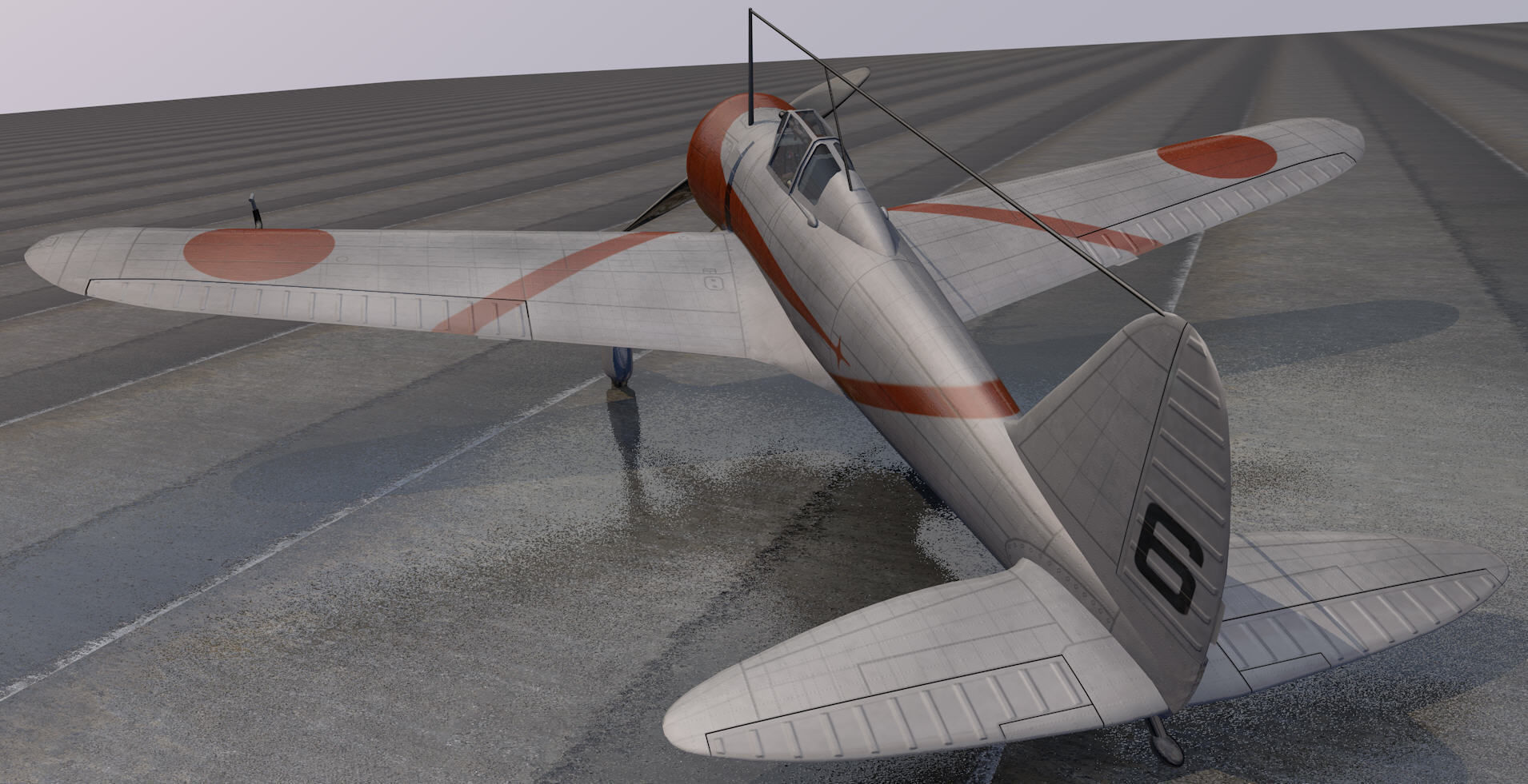 Nakajima Ki-27 Nate 3D model_5