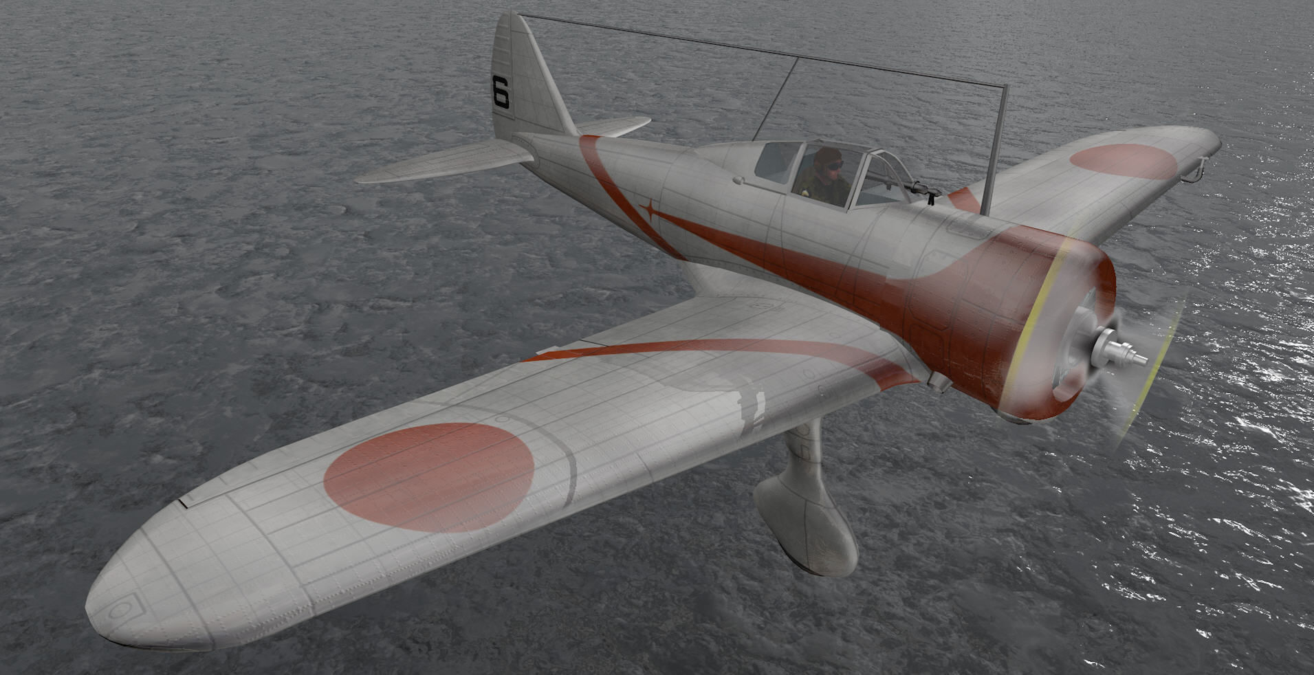 Nakajima Ki-27 Nate 3D model_8