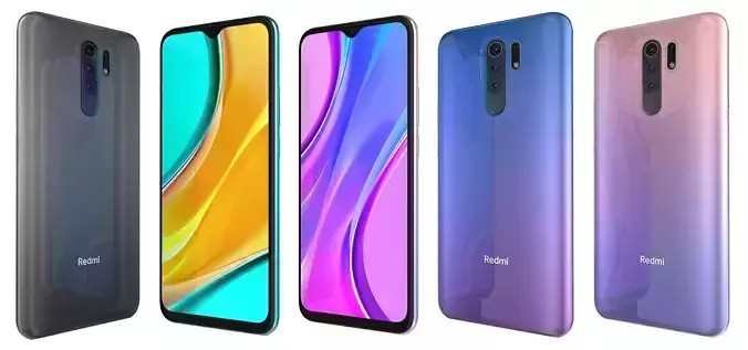 Xiaomi Redmi 9 Prime All Colors High Poly 3D model