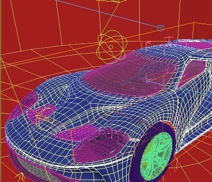 Car model futuristic sports 3D model_6