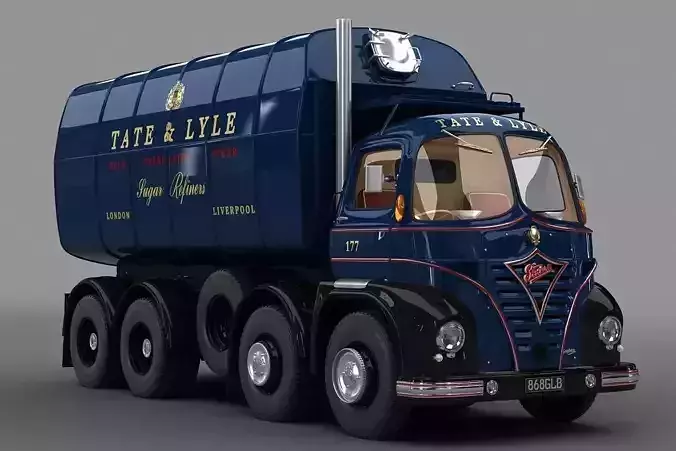 Foden S21 Sugar Truck 1962 3D model
