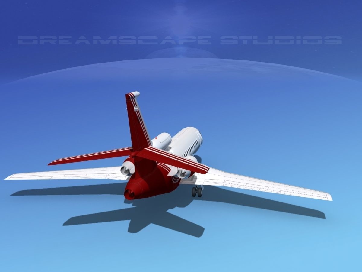 Dassault Falcon 900 V03 3D model_5