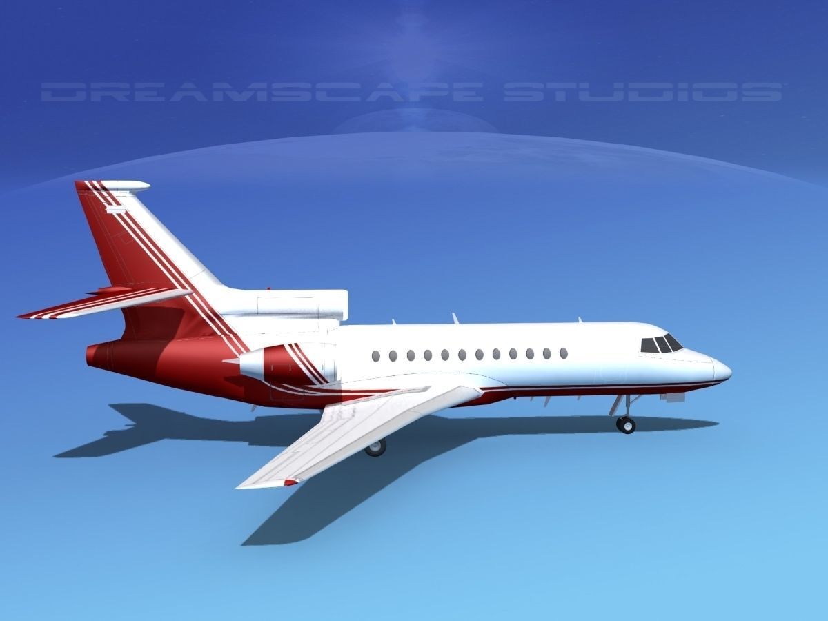 Dassault Falcon 900 V03 3D model_3