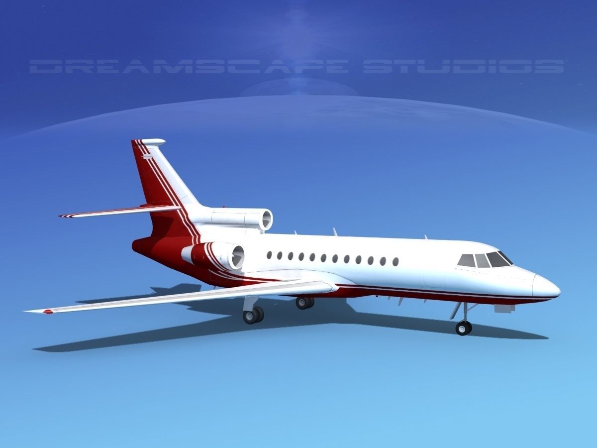 Dassault Falcon 900 V03 3D model_2