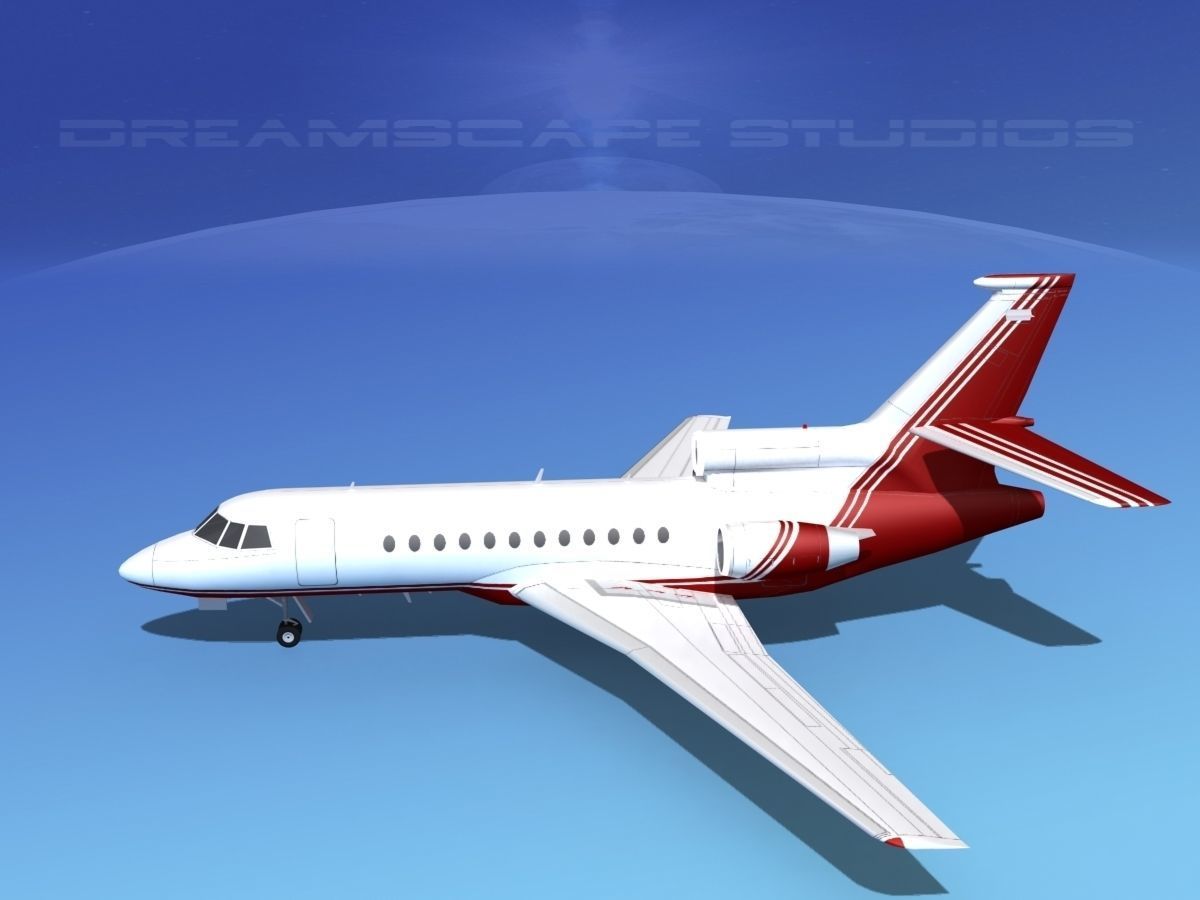 Dassault Falcon 900 V03 3D model_8