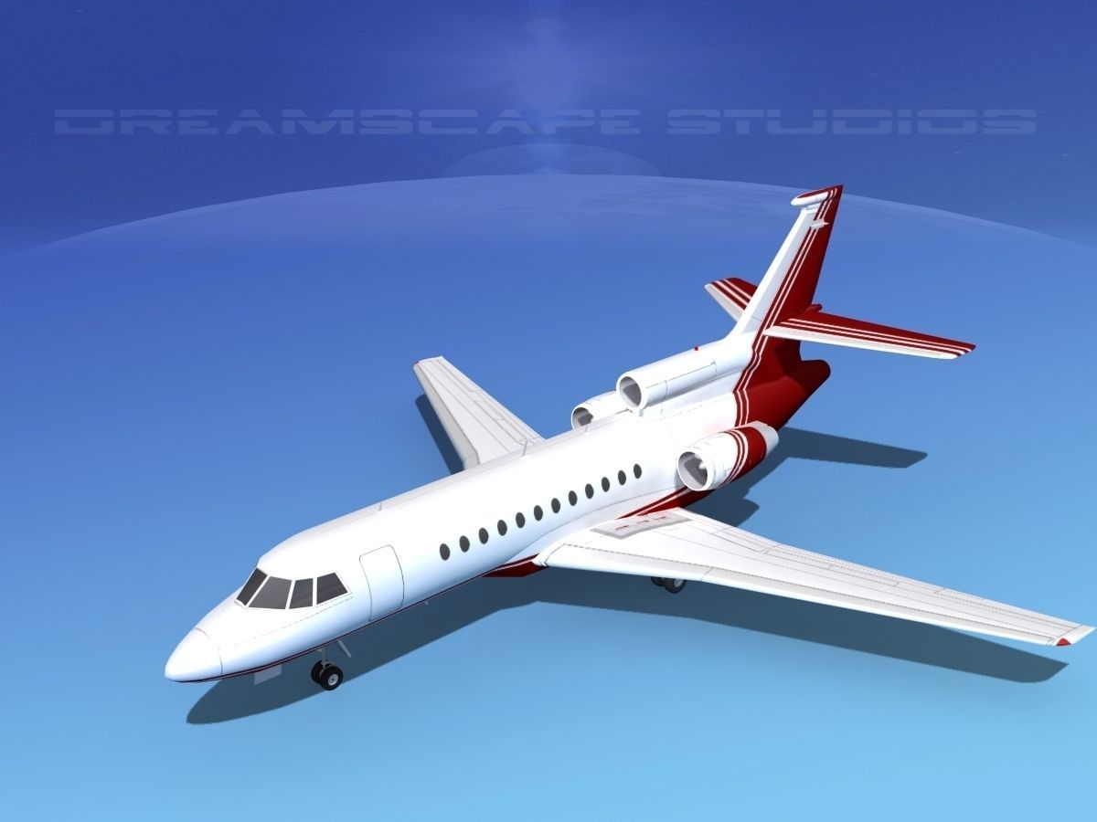 Dassault Falcon 900 V03 3D model_9