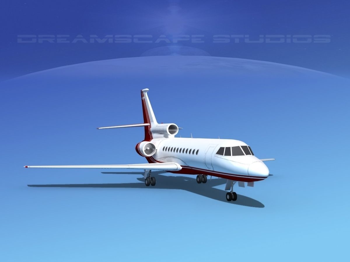 Dassault Falcon 900 V03 3D model_1