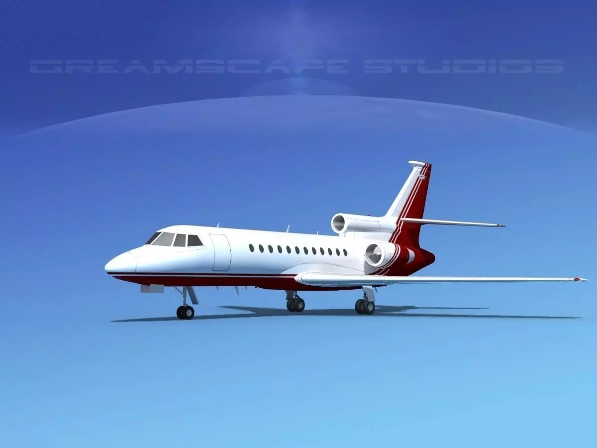 Dassault Falcon 900 V03 3D model_0