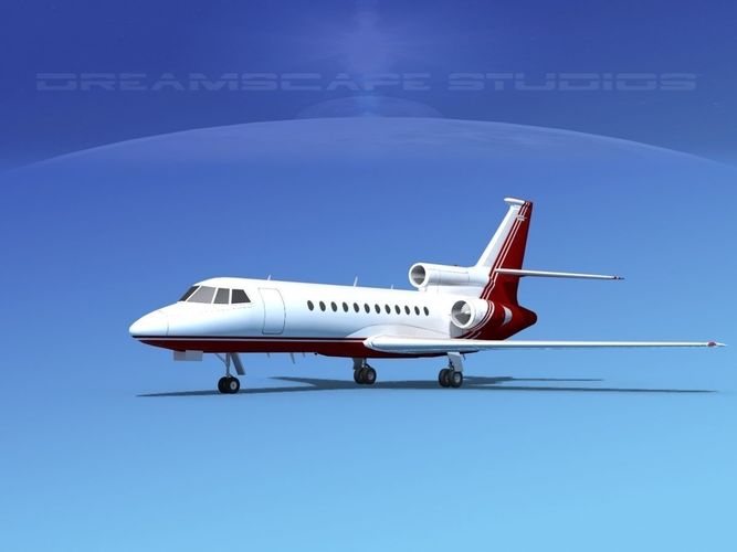 Dassault Falcon 900 V03 3D model