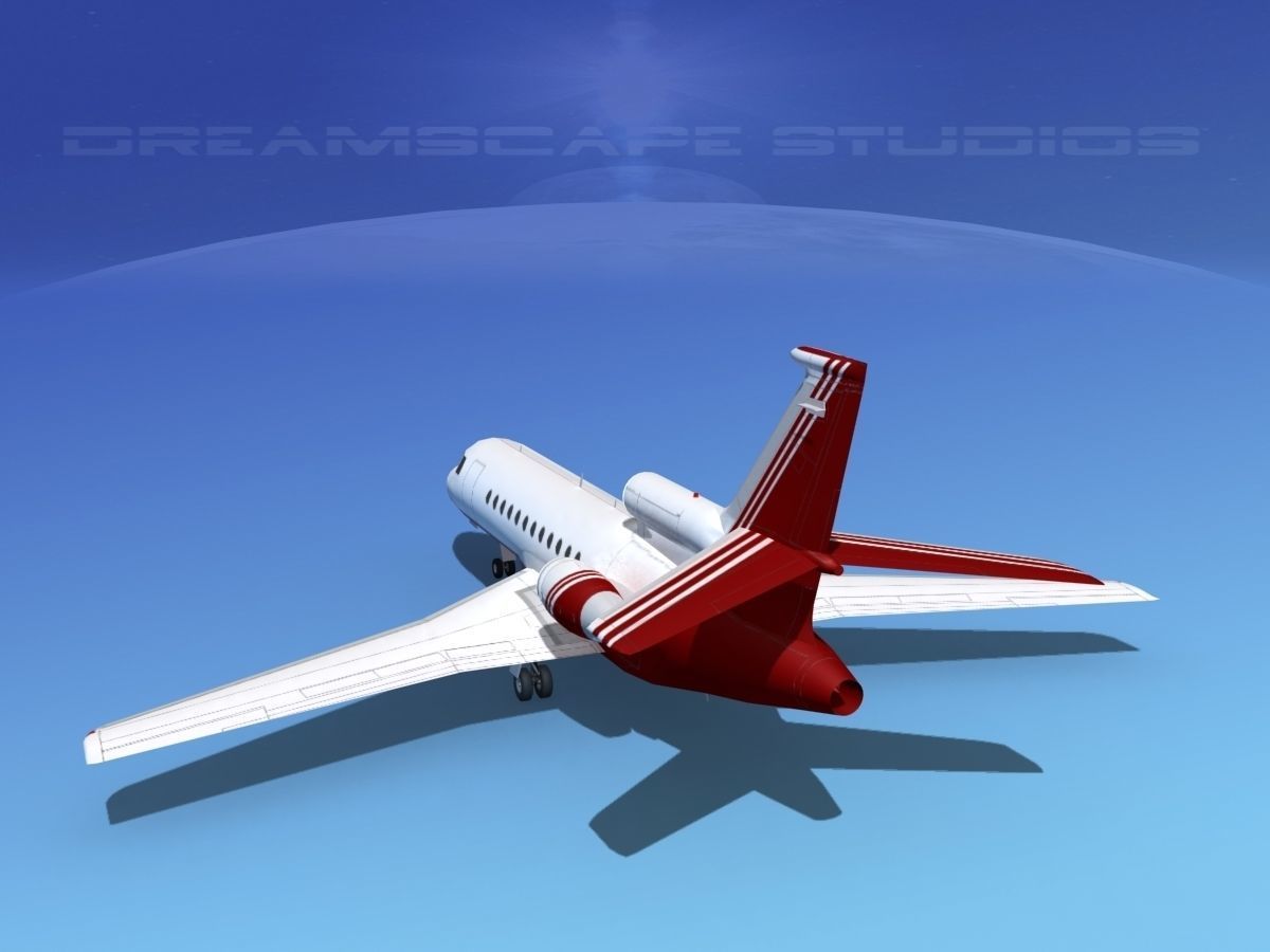 Dassault Falcon 900 V03 3D model_6