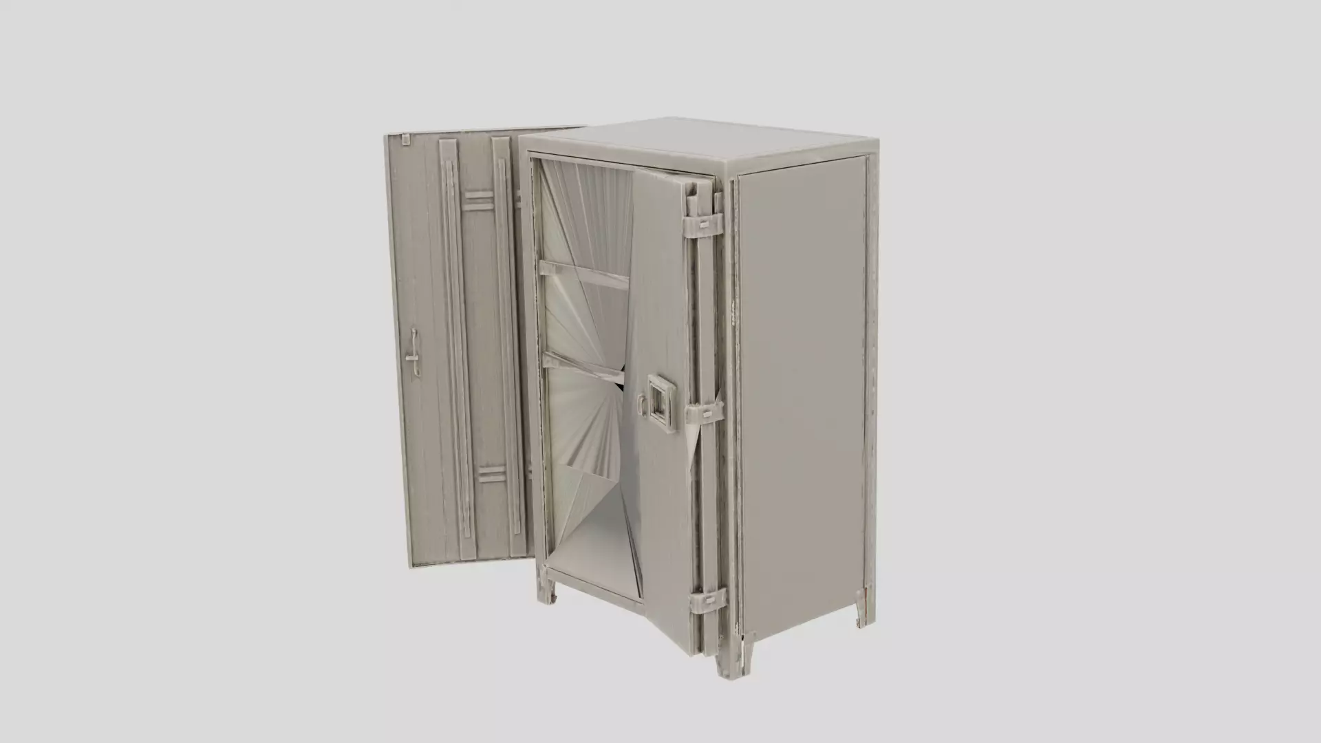 Industrial Metal Storage Locker for 3D print 3D model