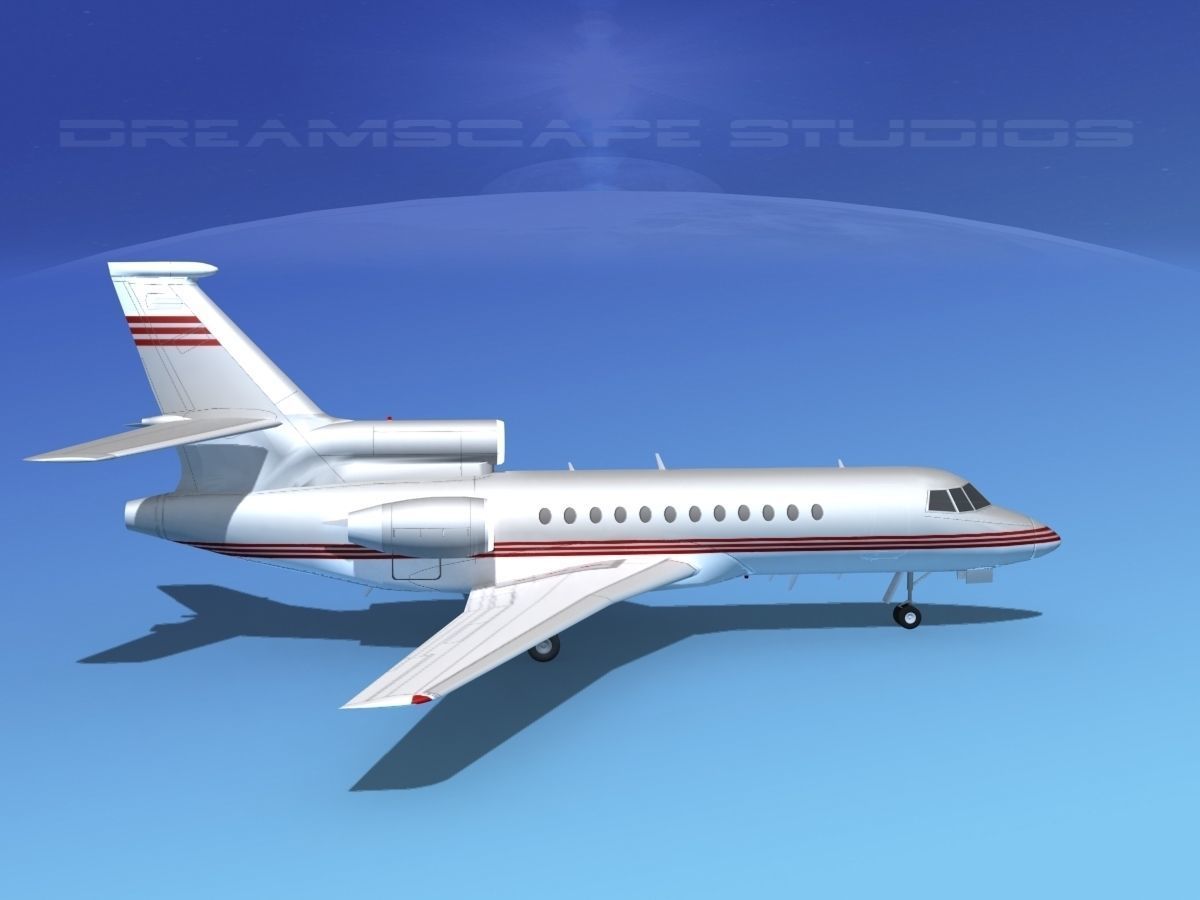 Dassault Falcon 900 V04 3D model_3