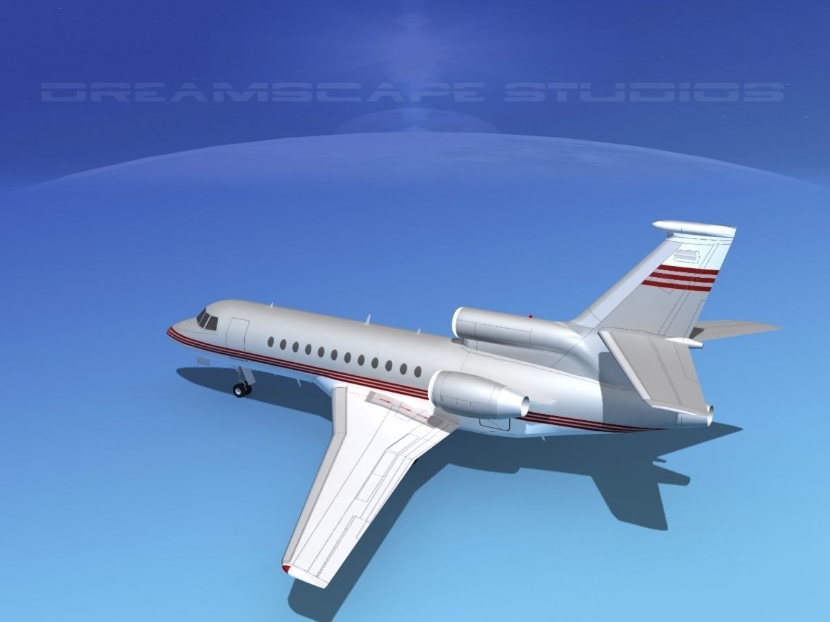 Dassault Falcon 900 V04 3D model_7