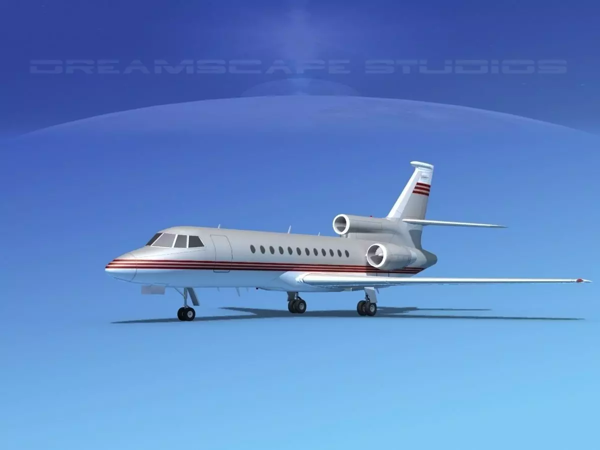 Dassault Falcon 900 V04 3D model_0