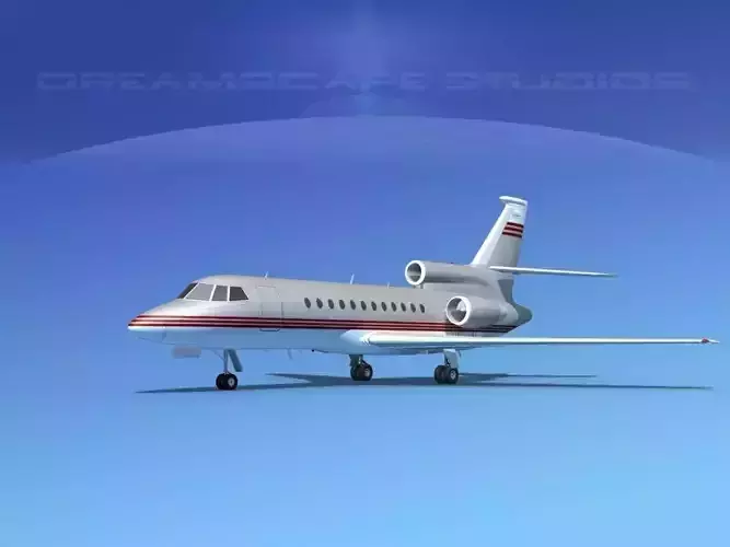 Dassault Falcon 900 V04 3D model