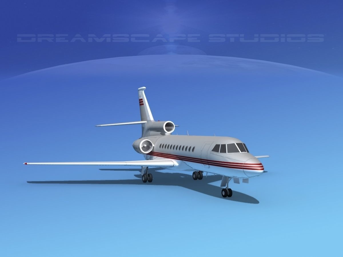 Dassault Falcon 900 V04 3D model_1