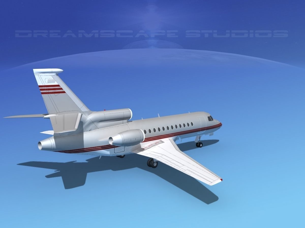 Dassault Falcon 900 V04 3D model_4