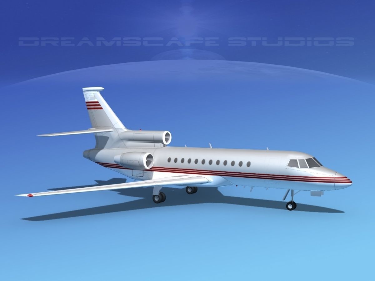 Dassault Falcon 900 V04 3D model_2