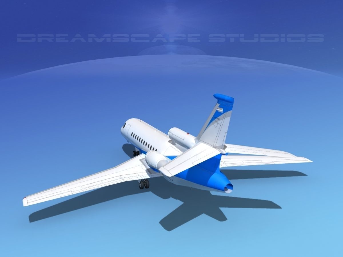 Dassault Falcon 900 V06 3D model_6