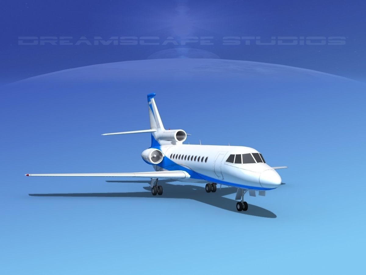 Dassault Falcon 900 V06 3D model_2