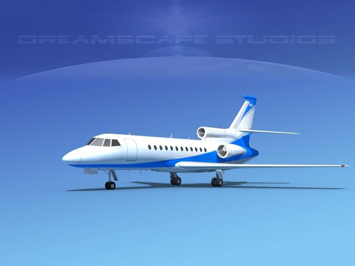 Dassault Falcon 900 V06 3D model_1