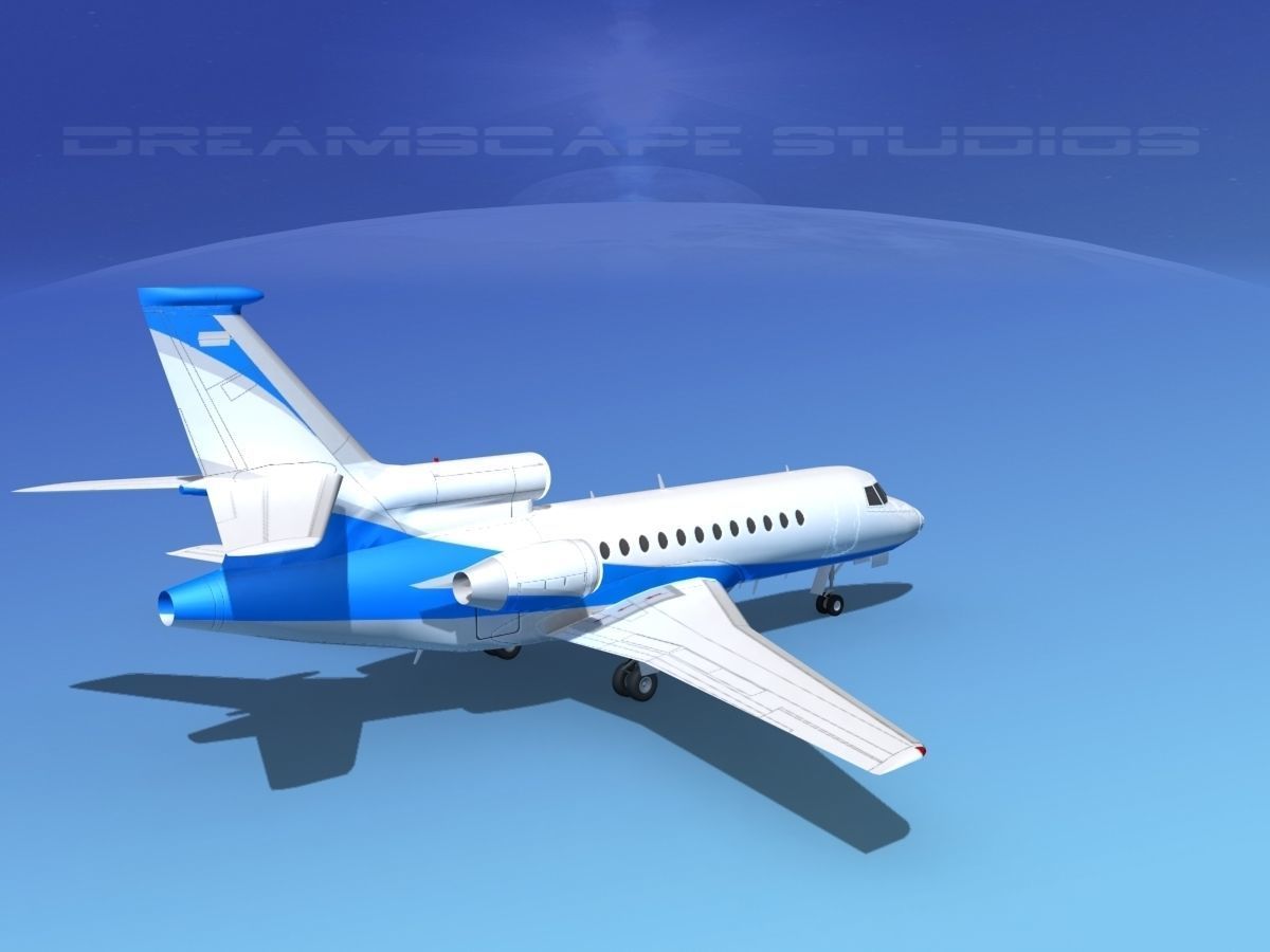 Dassault Falcon 900 V06 3D model_4