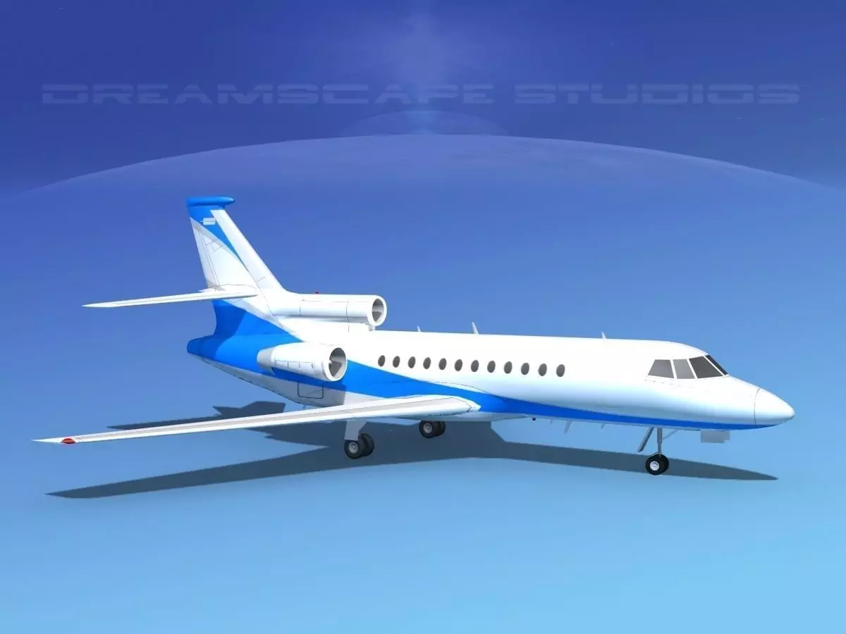 Dassault Falcon 900 V06 3D model_0