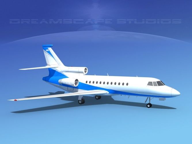 Dassault Falcon 900 V06 3D model