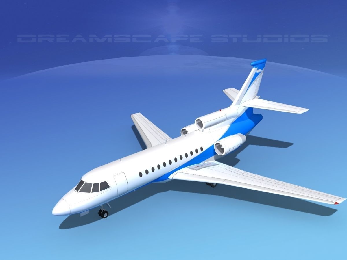 Dassault Falcon 900 V06 3D model_9