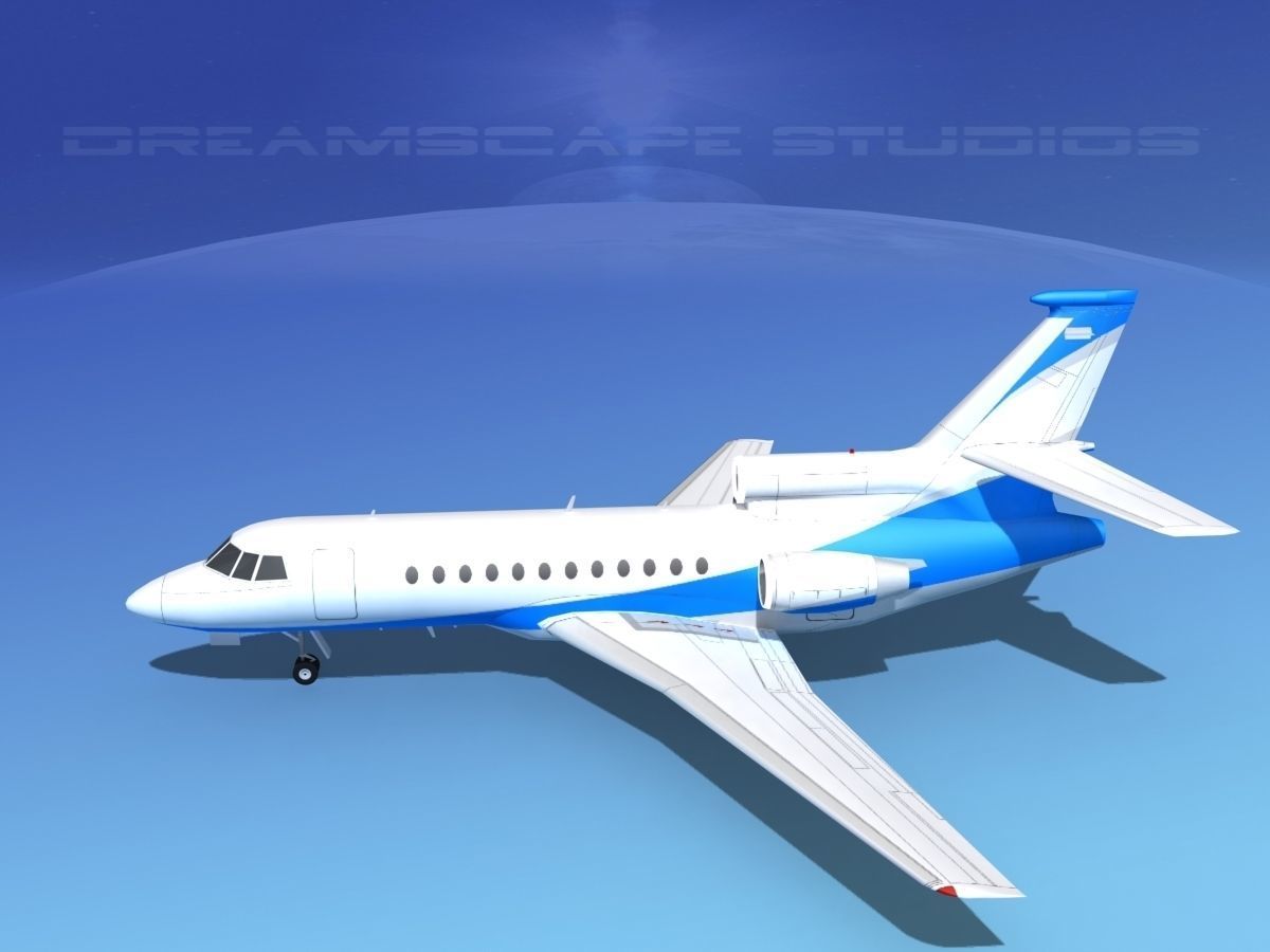 Dassault Falcon 900 V06 3D model_8