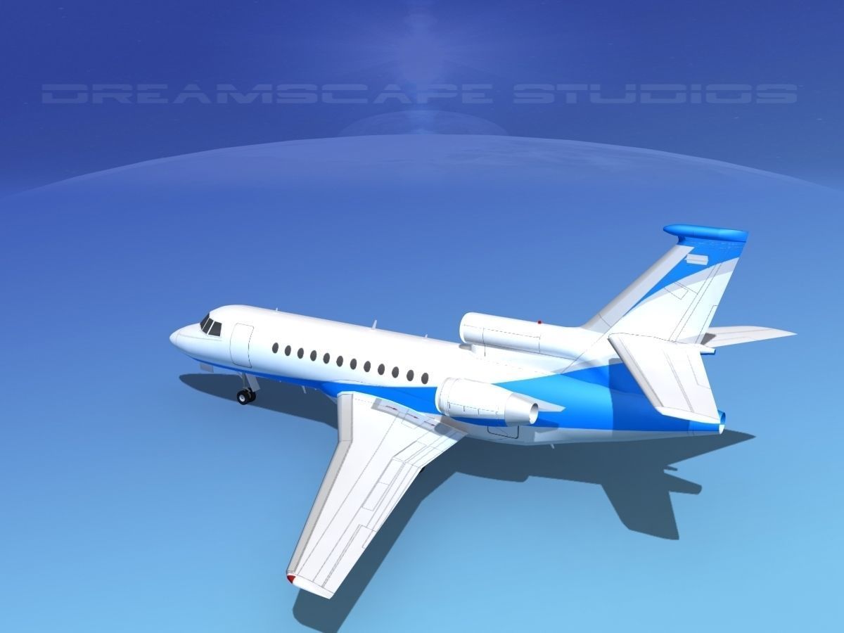 Dassault Falcon 900 V06 3D model_7