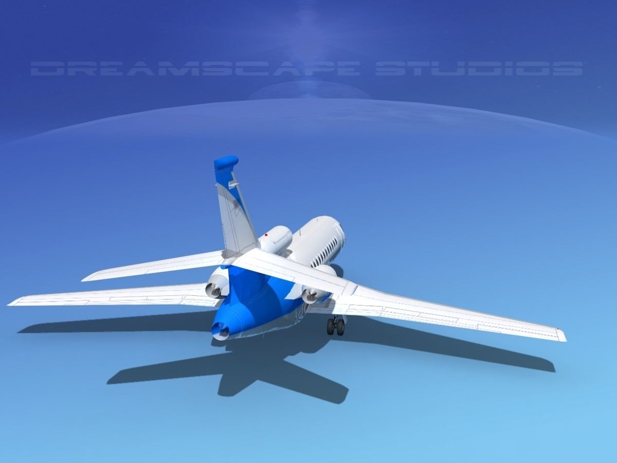 Dassault Falcon 900 V06 3D model_5