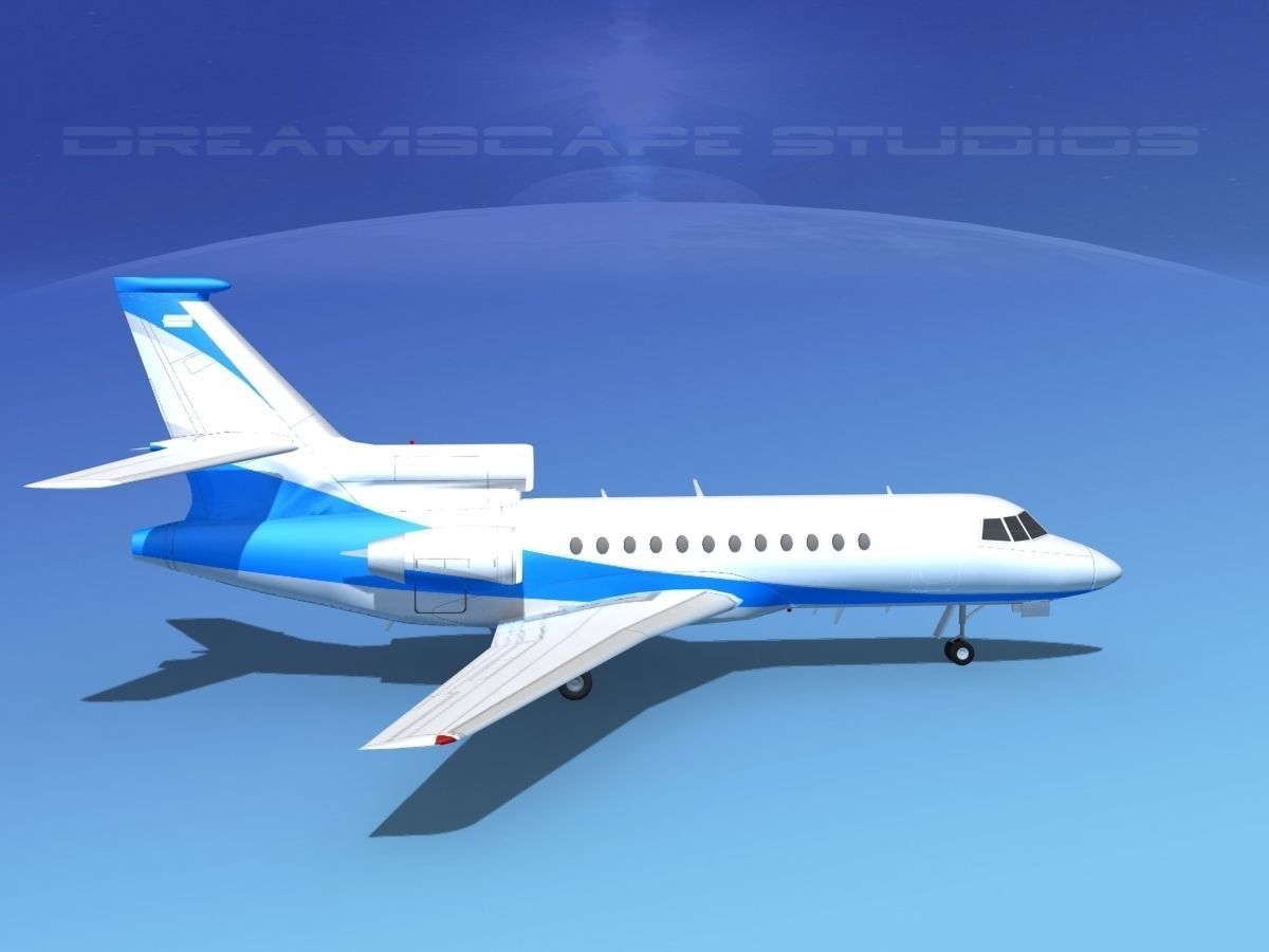 Dassault Falcon 900 V06 3D model_3