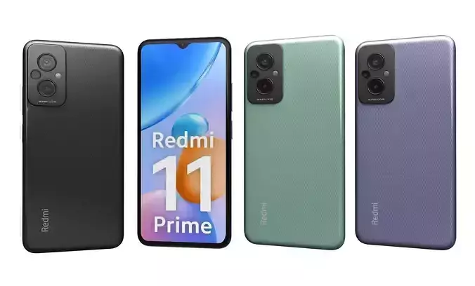 Xiaomi Redmi 11 Prime All Colors High Poly 3D model