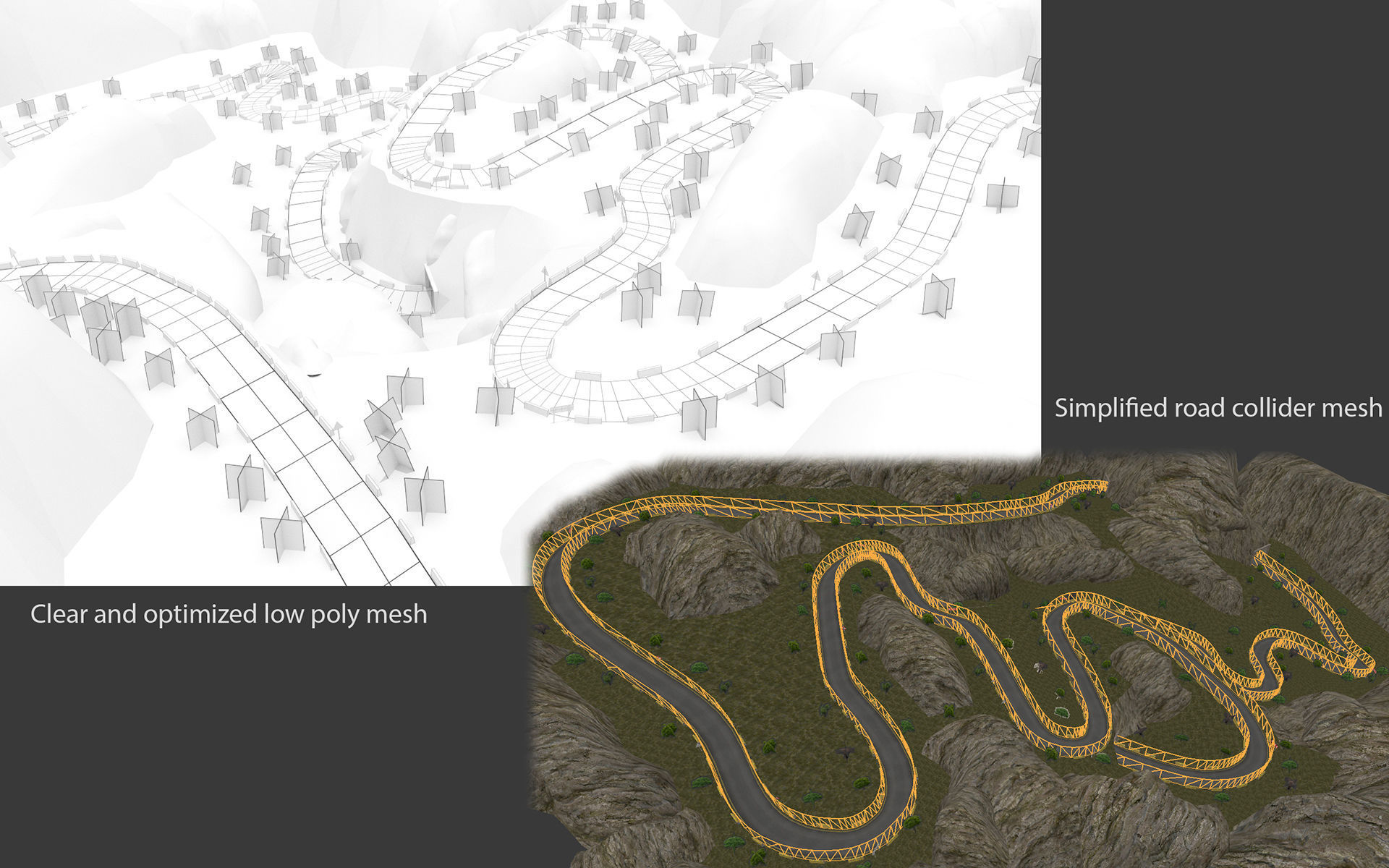 Mountain Road Pack Low-poly 3D model_6